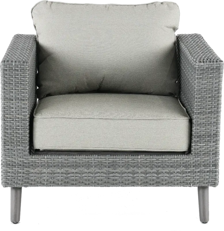 Drew and Jonathan Home Evans Gray Patio Chair