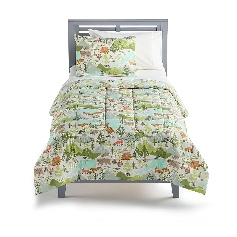 The Big One Kids? Owen Outdoors Reversible Comforter Set with Shams