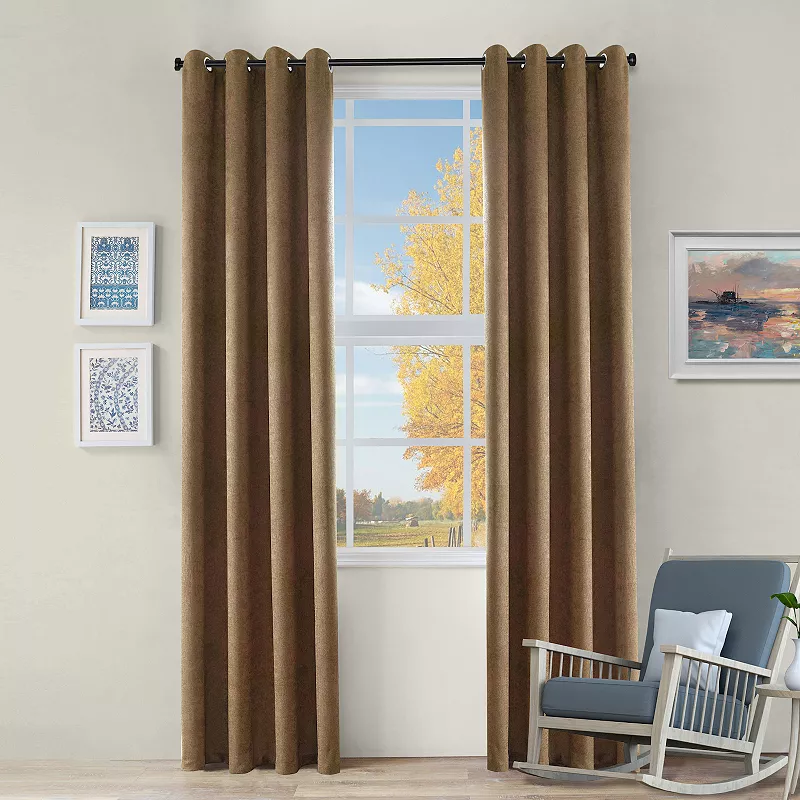 SUPERIOR Senna Insulated Thermal Blackout Set of 2 Window Curtain Panels