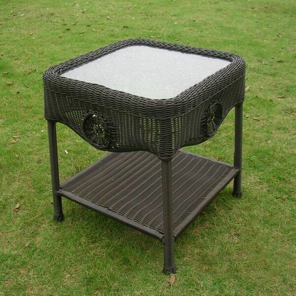 Riviera 18inch Resin Wicker Side Table