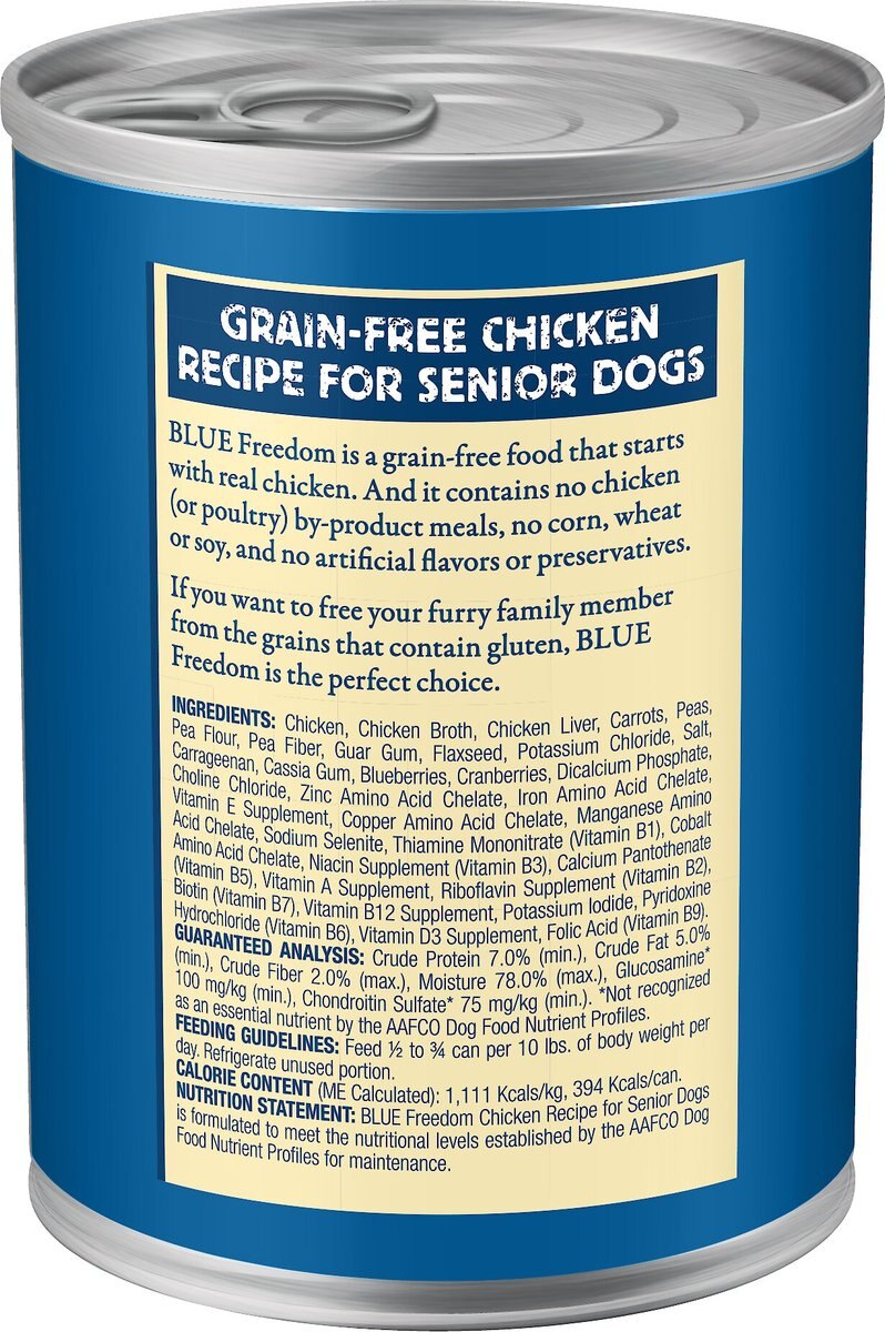 Blue Buffalo Freedom Senior Chicken Recipe Grain-Free Canned Dog Food