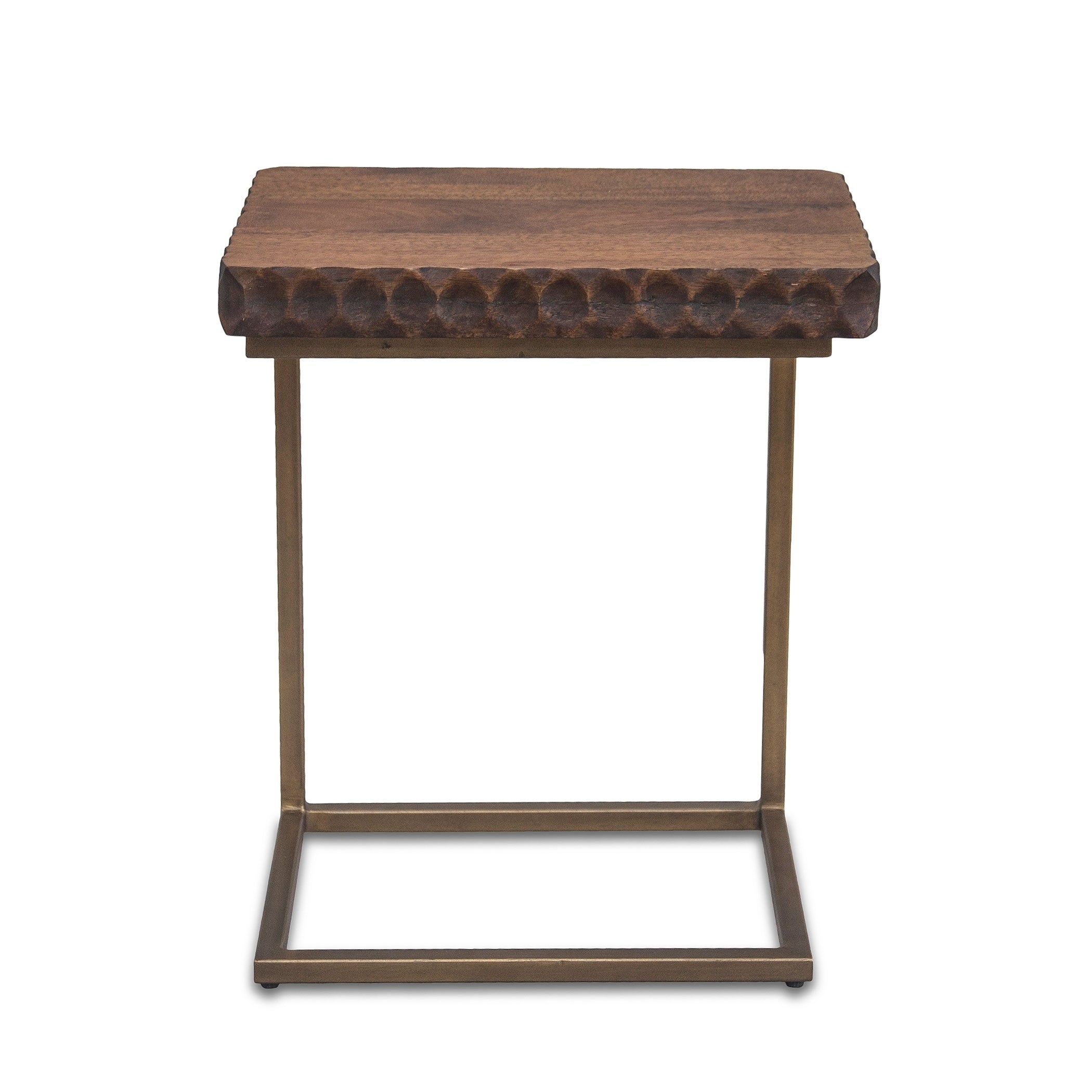 Vallarta Two Tone Mango Wood Modern Side Table