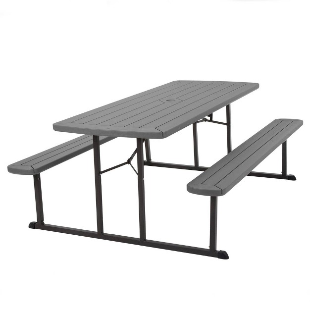 Cosco 6 x27 Intellifit Folding Blow Mold Rectangle Picnic Table