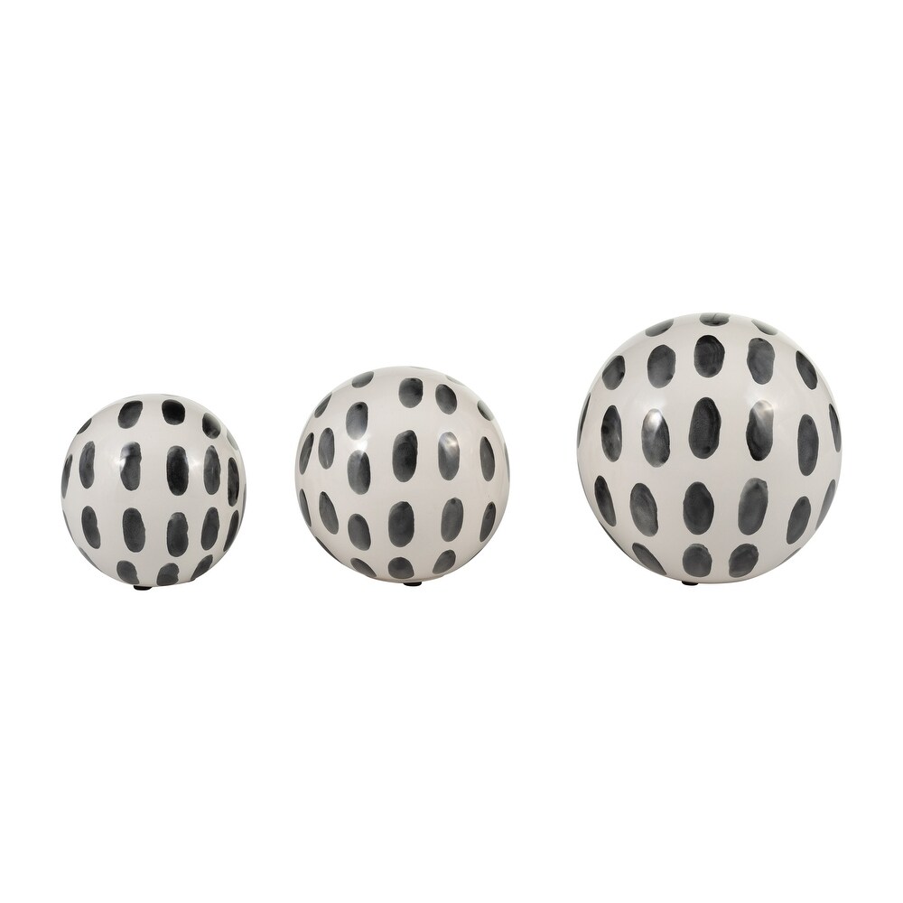 Set of 3 Ceramic Orbs 4\