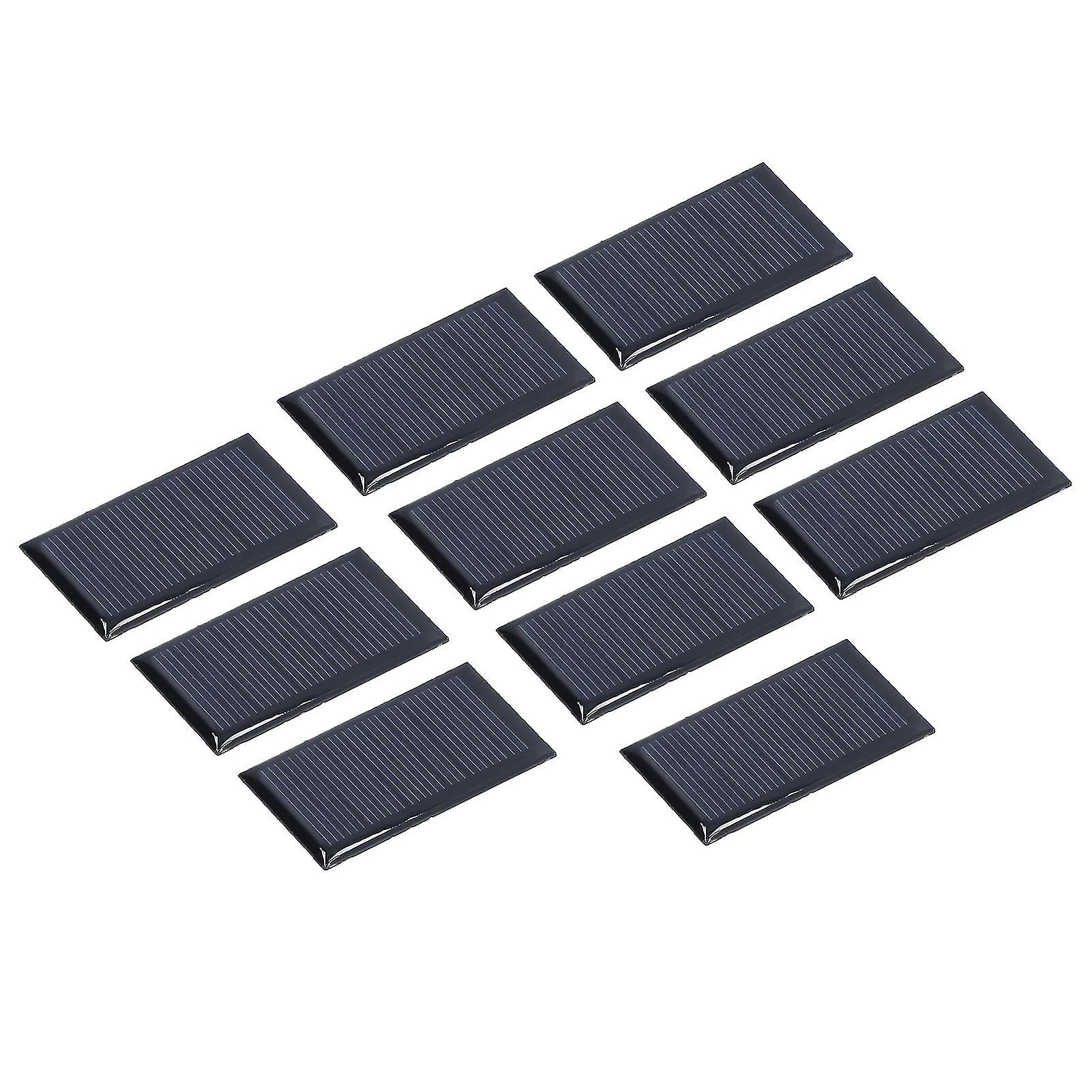 10pcs Small Solar Cell Weather Resistant DIY Solar Panel Module for Science Projects Toy Light 0.15W 5V