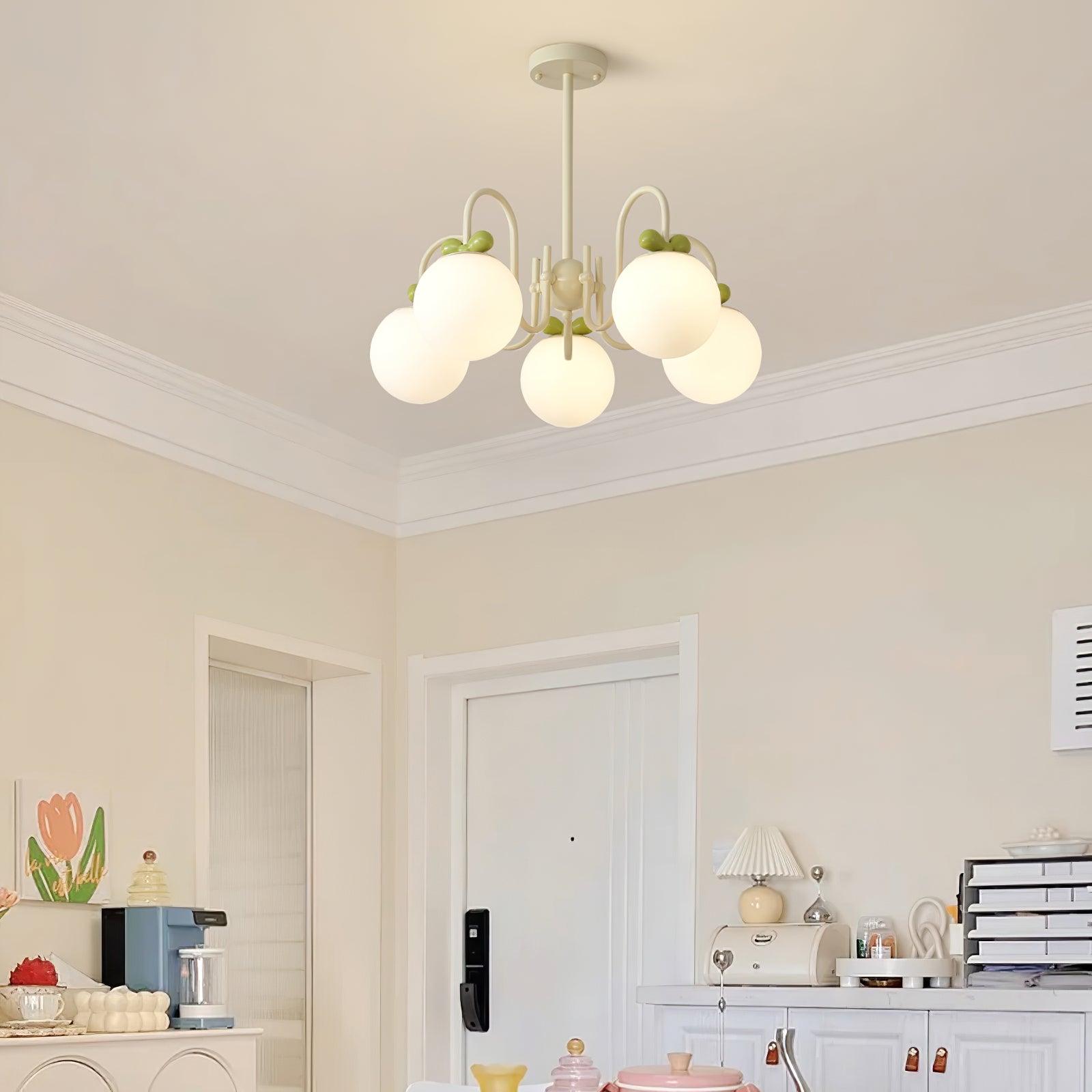 Cream Cherry Chandelier