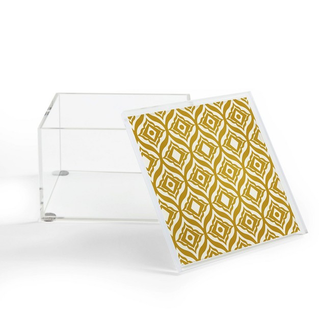 Heather Dutton Trevino Yellow Acrylic Box Deny Designs