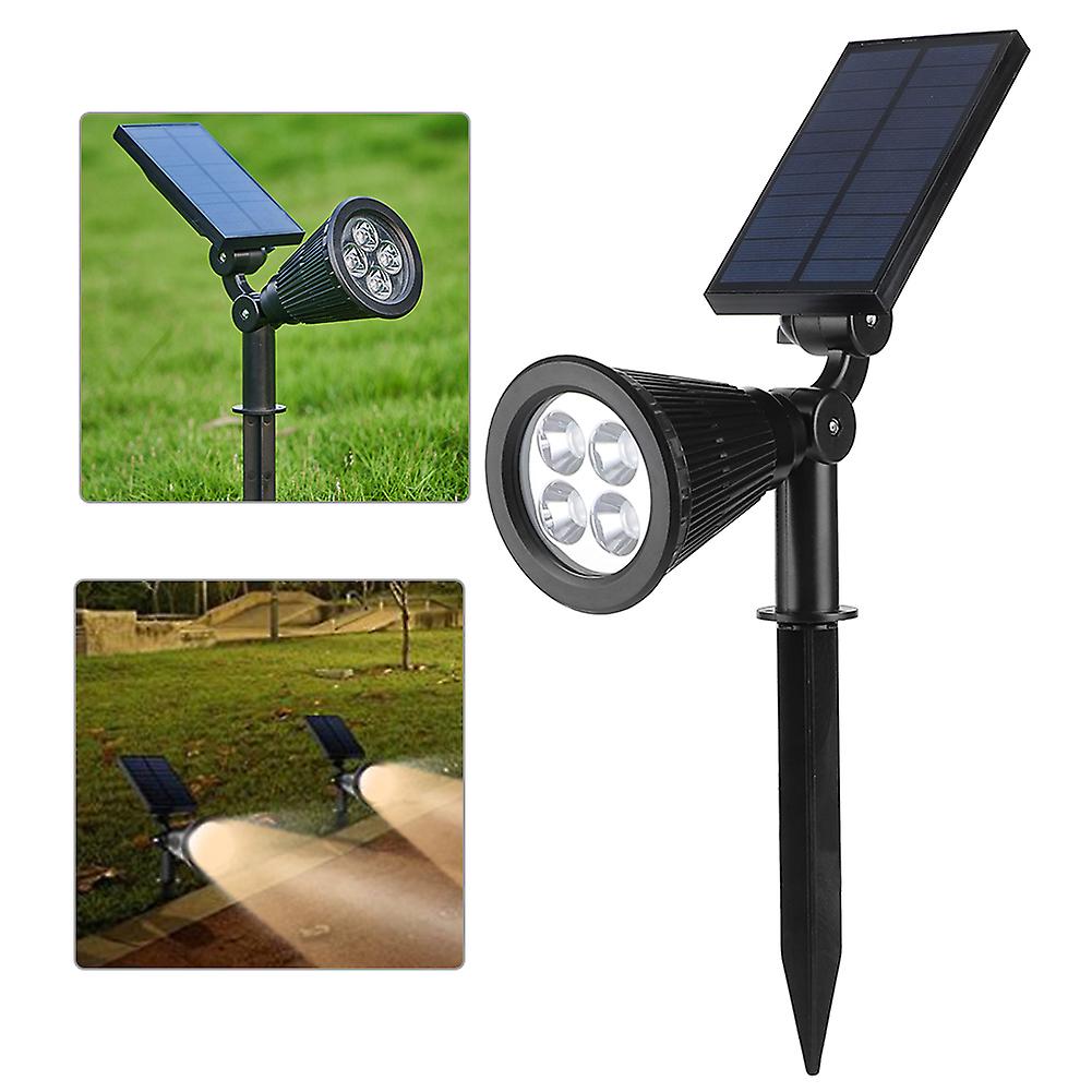 Solar Spotlight Waterproof 4LED Lawn Lights Landscape Lighting for Outdoor Yard Garden