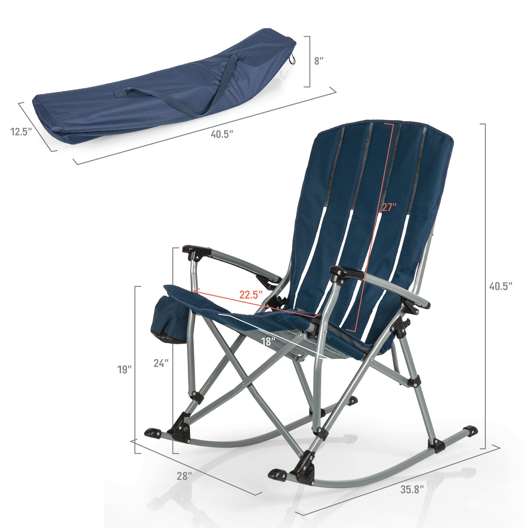 Outdoor Rocking Camp Chair