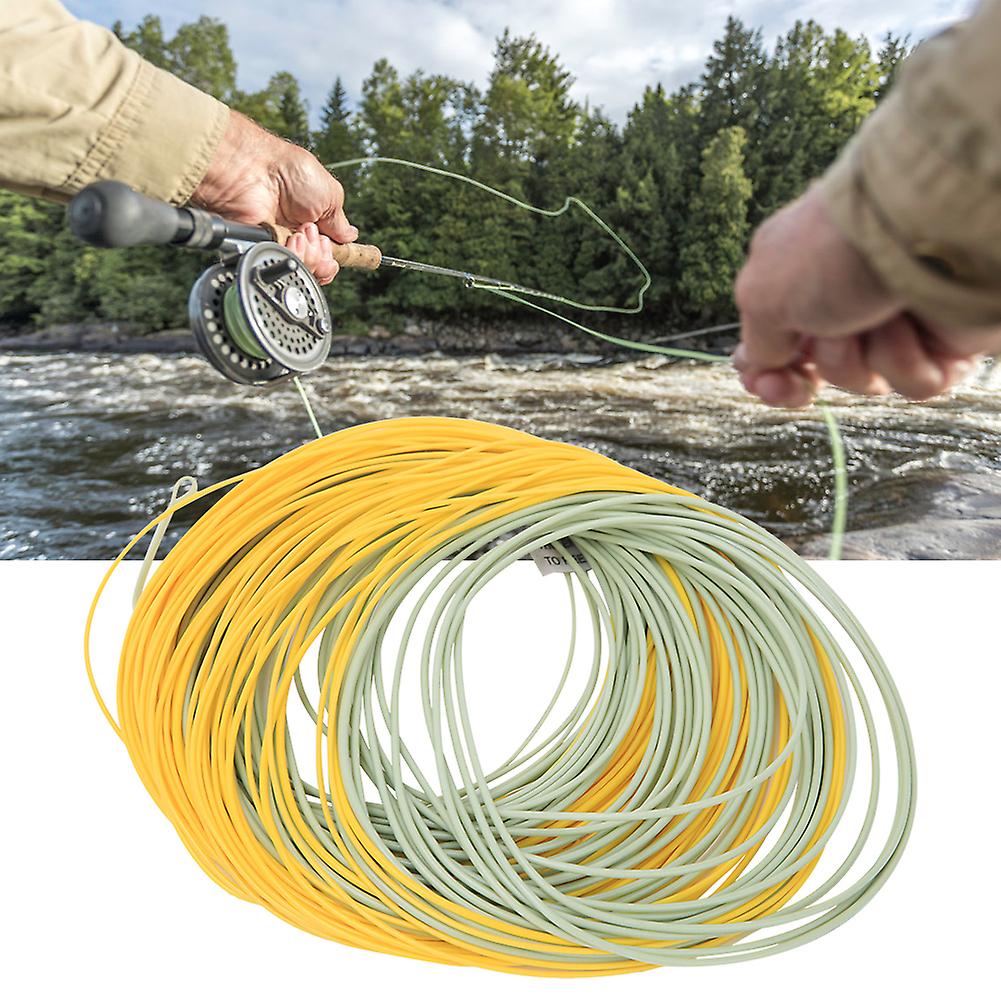 Nylon Green Yellow Pvc Coating Welded Ring Counterweight Front Floating Fly Fishing Linewf7f