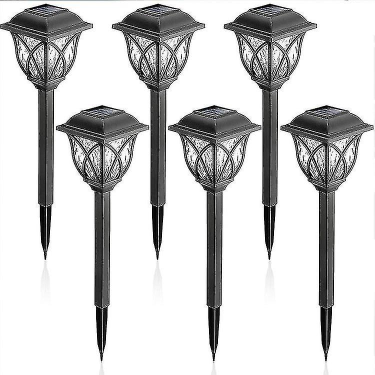 6pack Solar Power Lawn Stake Light Waterproof Garden Outdoor Led Lamp