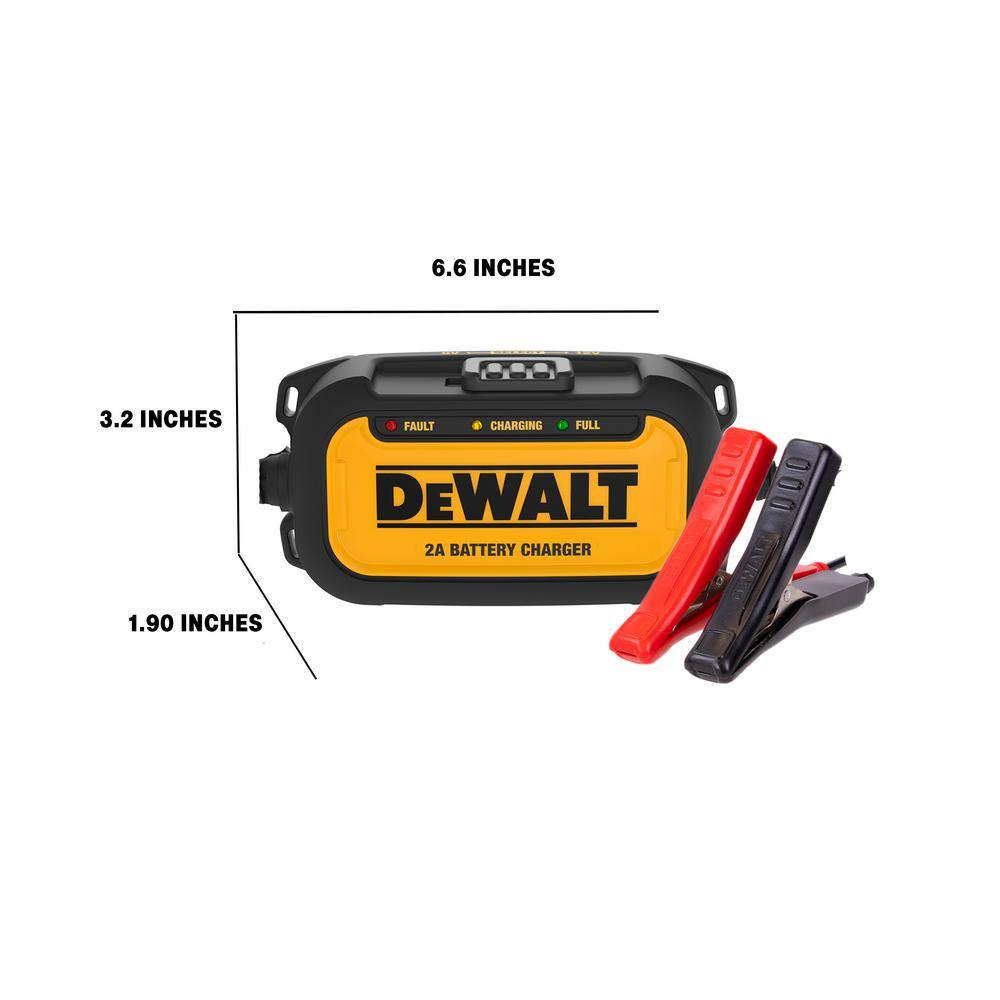 DW Professional 2 Amp Automotive Battery Charger and Maintainer DXAEC2