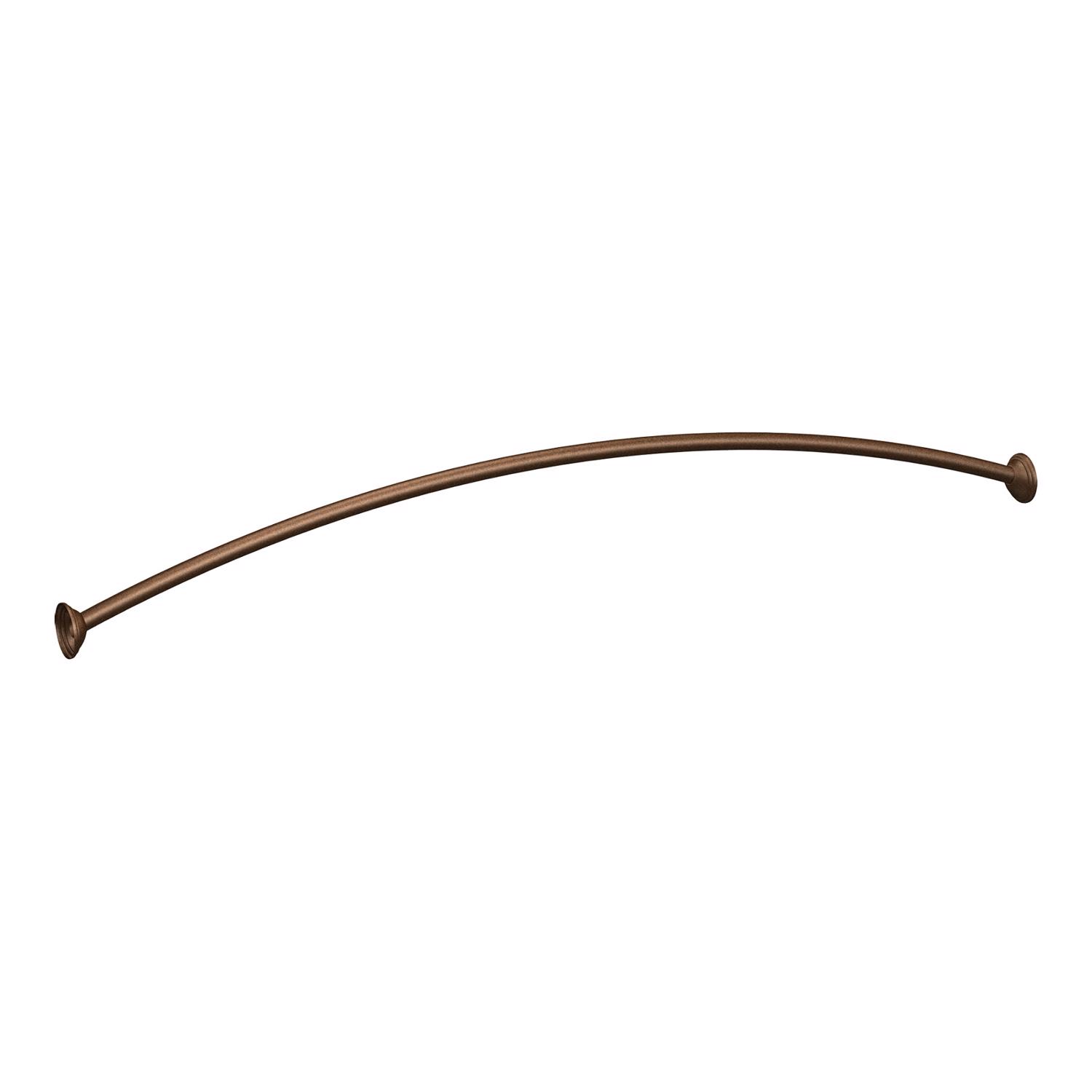 Moen Adjustable Curved Shower Rod 72 in. L Bronze