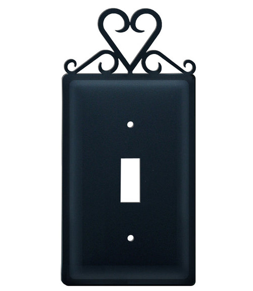 Village Wrought Iron ES 51 Heart   Single Switch C...