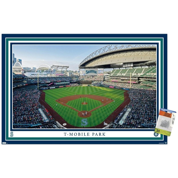 Trends International Mlb Seattle Mariners T mobile Park 22 Unframed Wall Poster Prints