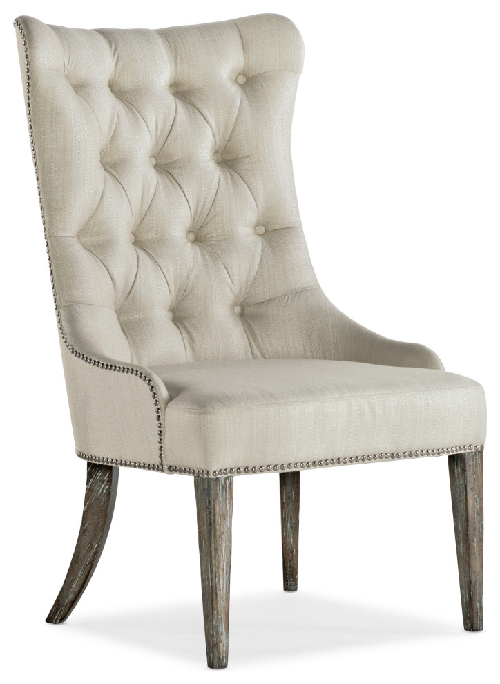 Sanctuary Hostesse Upholstered Chair   Farmhouse   Dining Chairs   by Hooker Furniture  Houzz