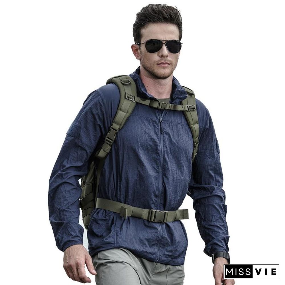 Lightweight Waterproof Tactical Jacket Men Breathable Thin Hoody Raincoat Military Portable Windbreaker Jackets