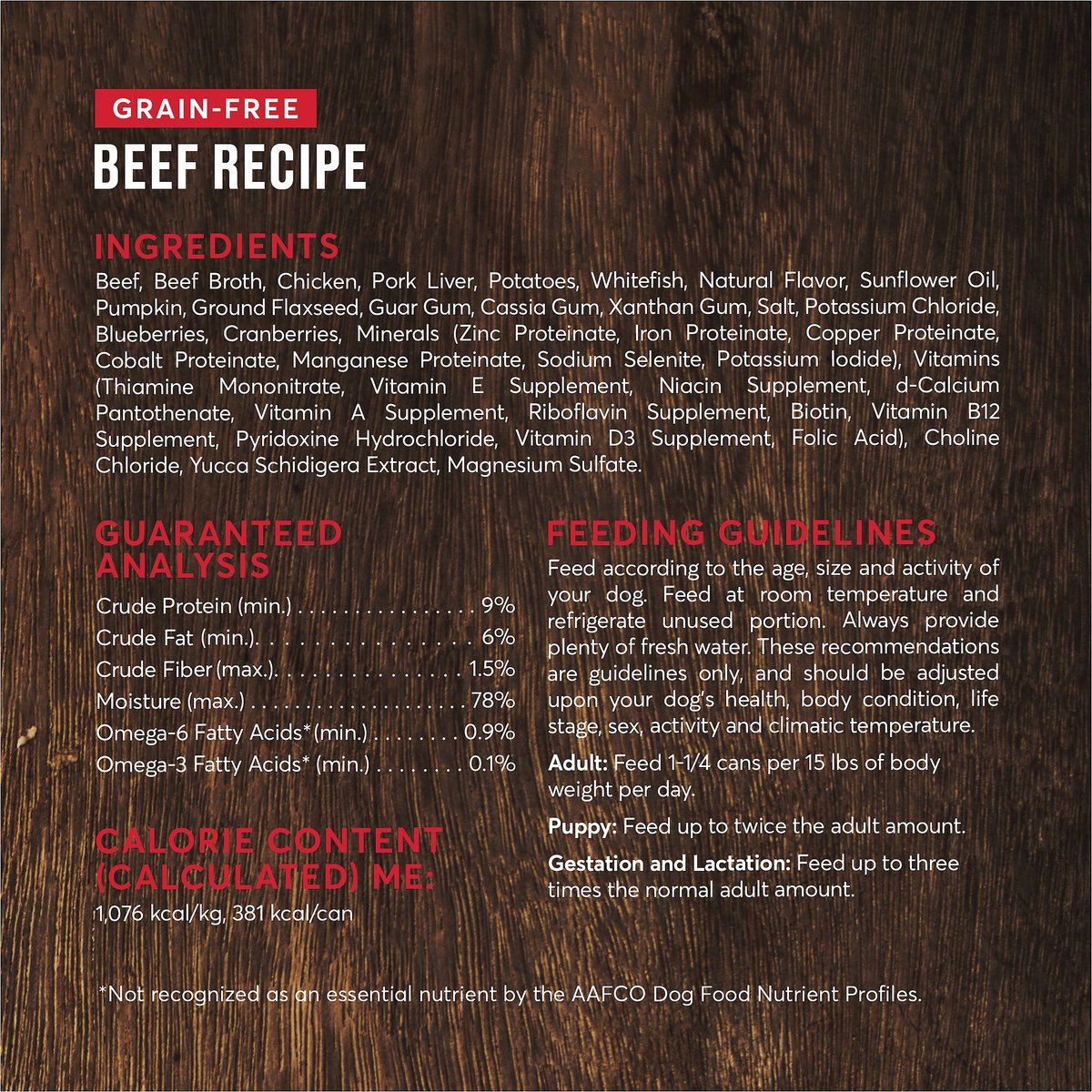 American Journey Beef Recipe Grain-Free Canned Dog Food