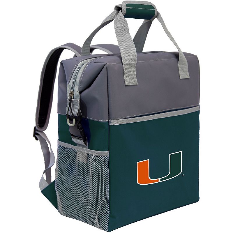 Miami Hurricanes Colorblock Backpack Cooler