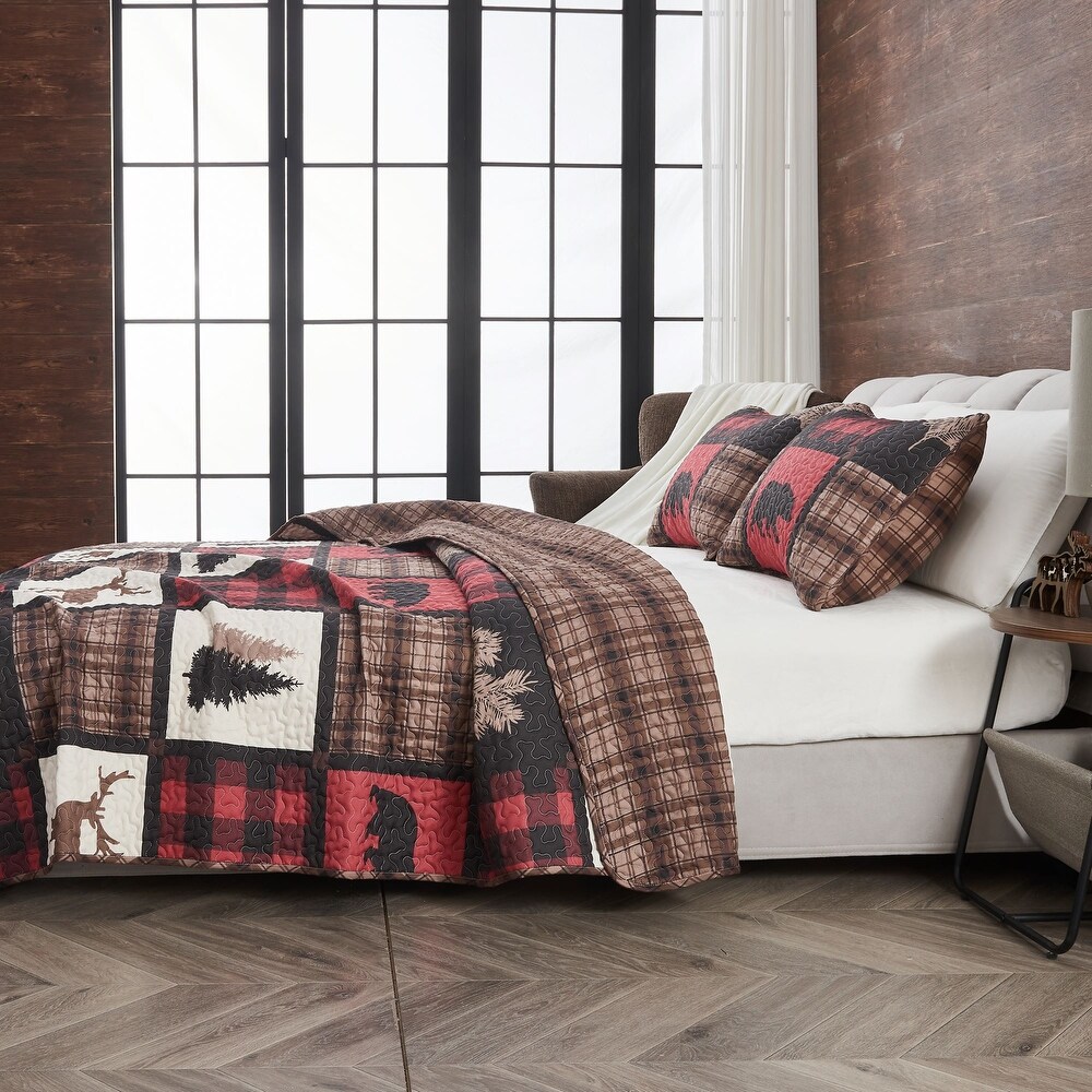 Premium Rustic Lodge  Season Quilt Set