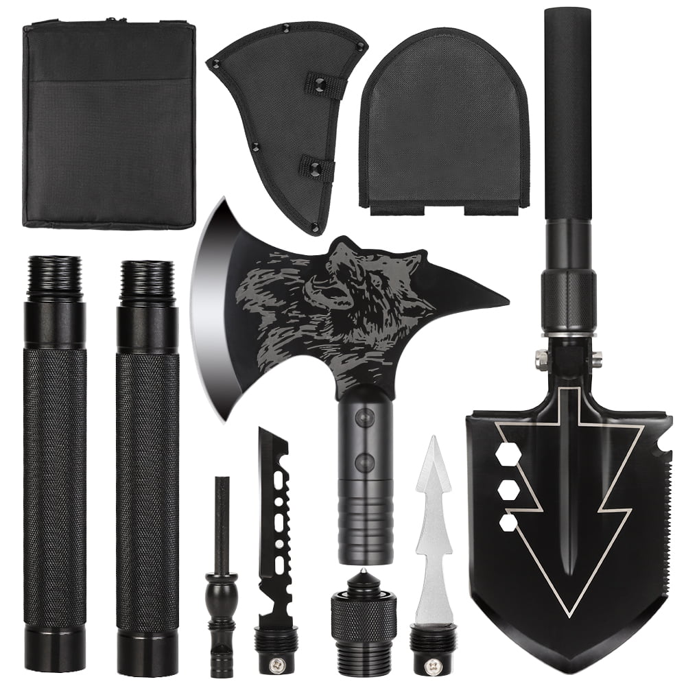 Camping Tool Set Axe Folding Shovel Knife Survival Outdoor Emergency Tools