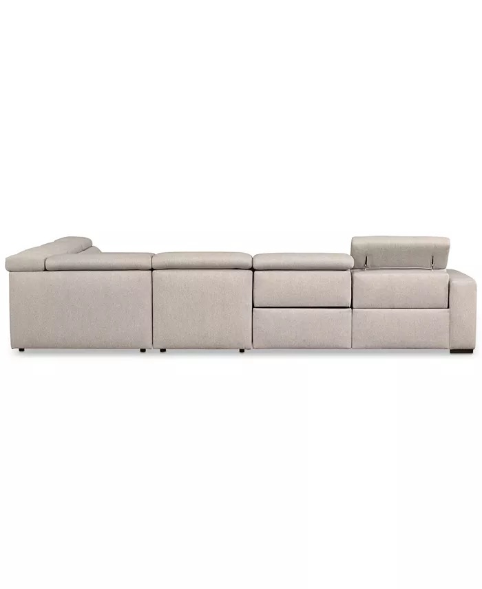 Furniture Nevio 157 6-Pc. Fabric Sectional Sofa with Chaise