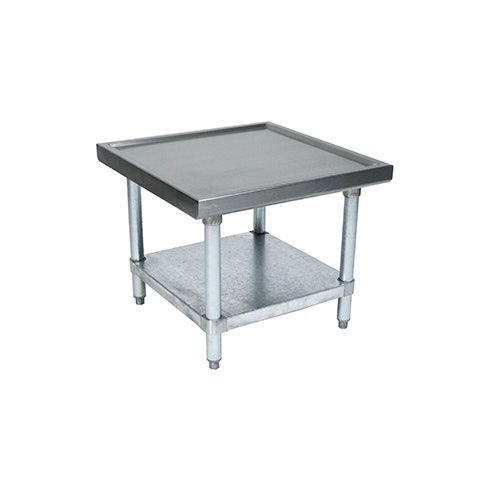 John Boos MS4-2424GSK-X heavy-Duty Stainless Steel Mixer Table with Galvanized Undershelf， 24