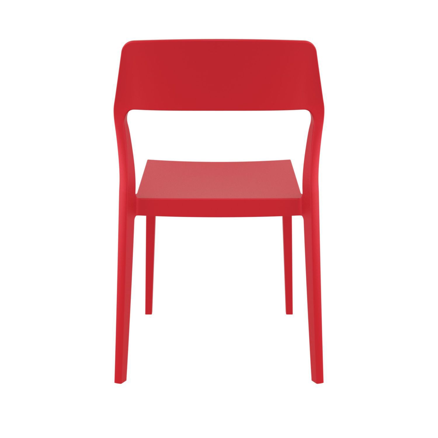 32.75 Red Solid Patio Dining Chair