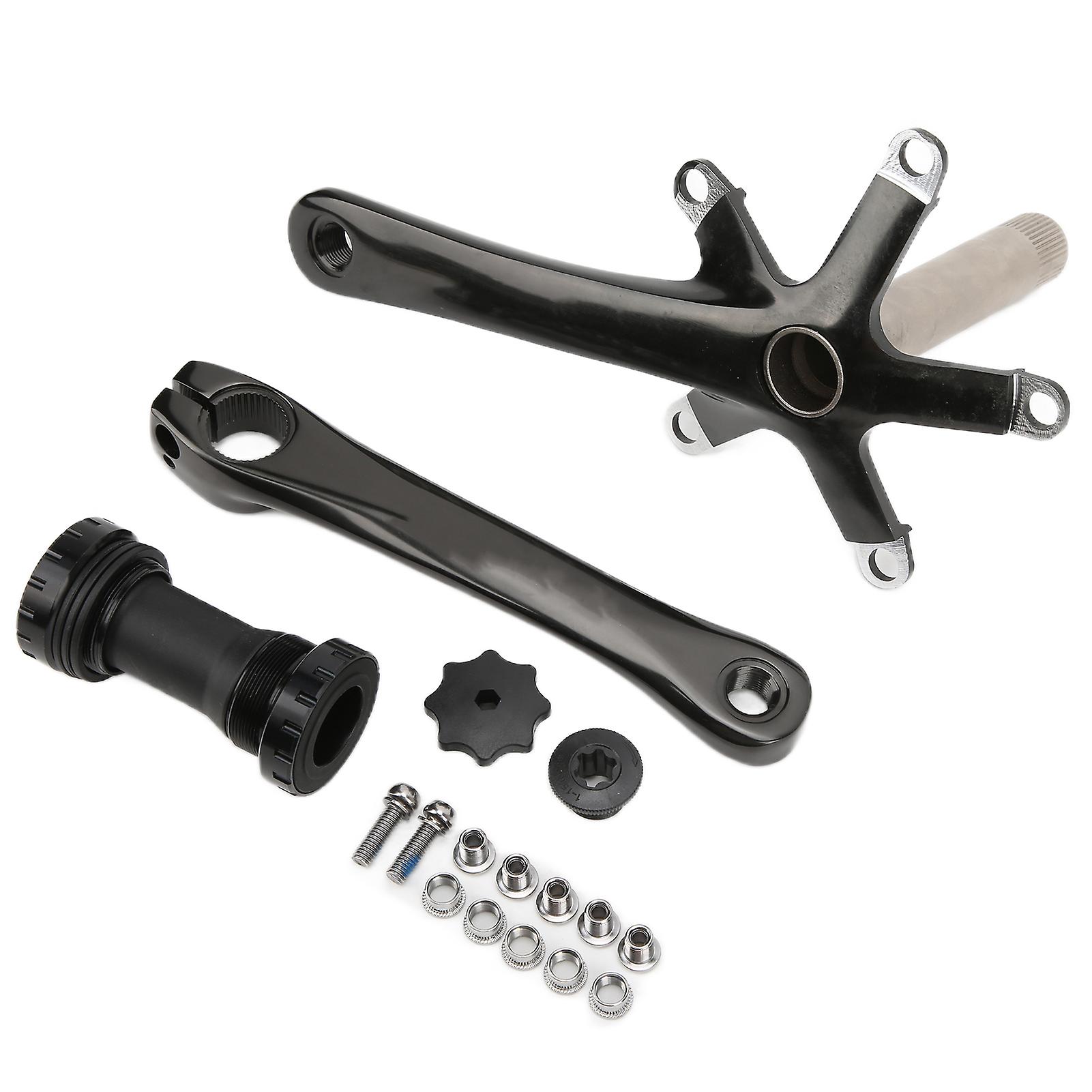 Bike Crank Arm Set Aluminum Alloy Crank High Strength Mountain Bike Crankset With Bottom Bracket Kit