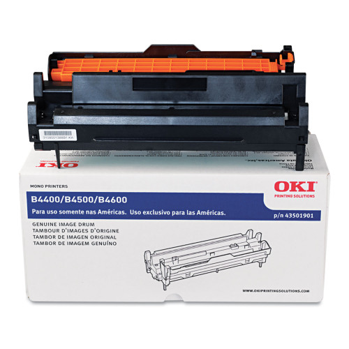 Oki 43501901 Drum Unit， 25，000 Page-Yield， Black