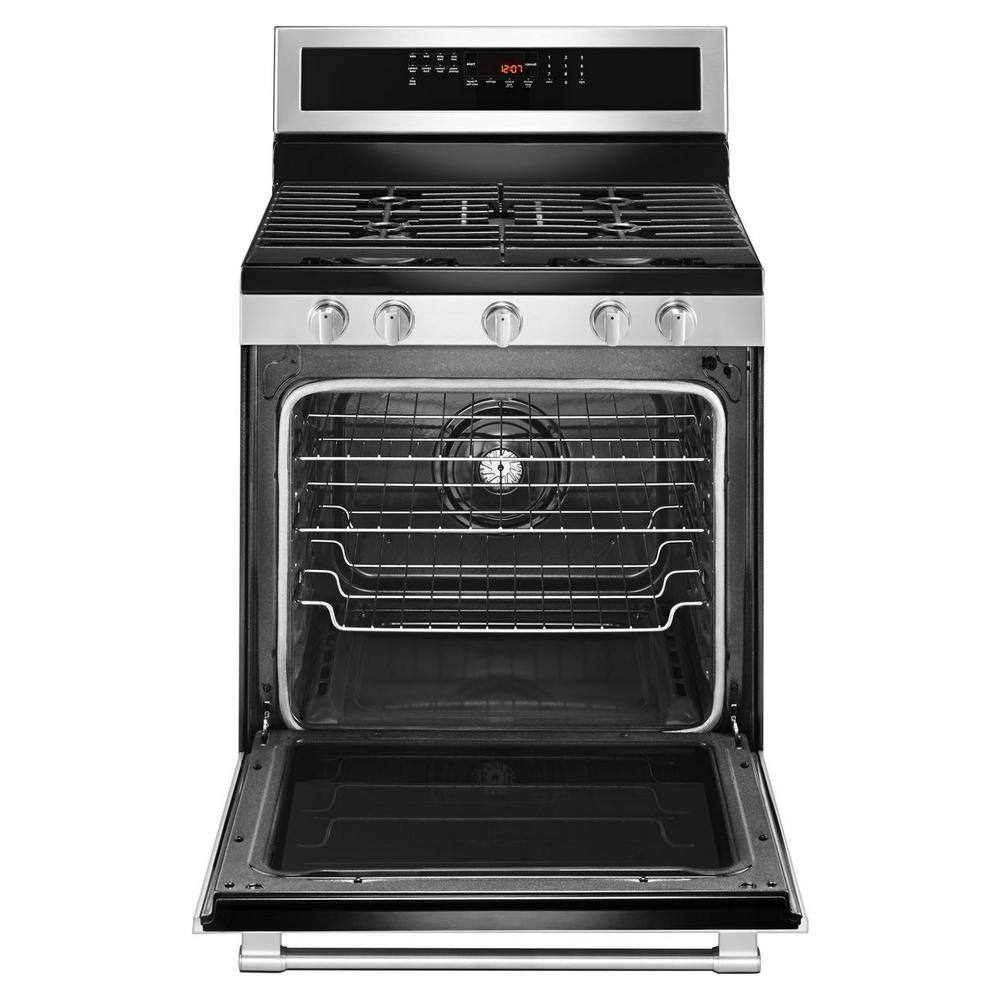 Maytag 5.8 cu. ft. Gas Range with True Convection in Fingerprint Resistant Stainless Steel MGR8800FZ