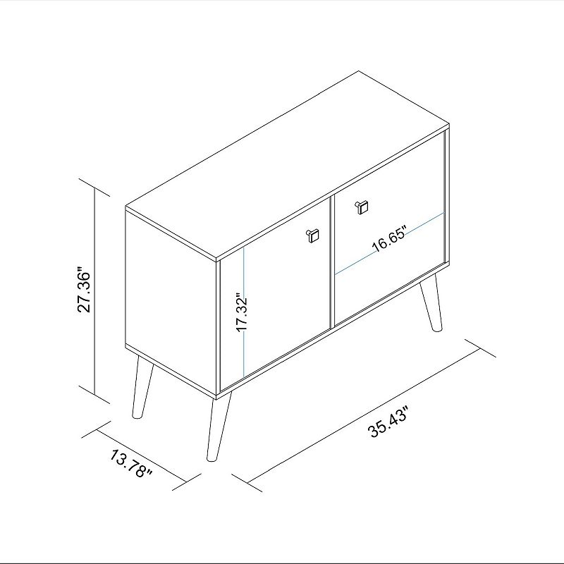 MANHATTAN COMFORT 2-Piece Avesta Double Side Table Set