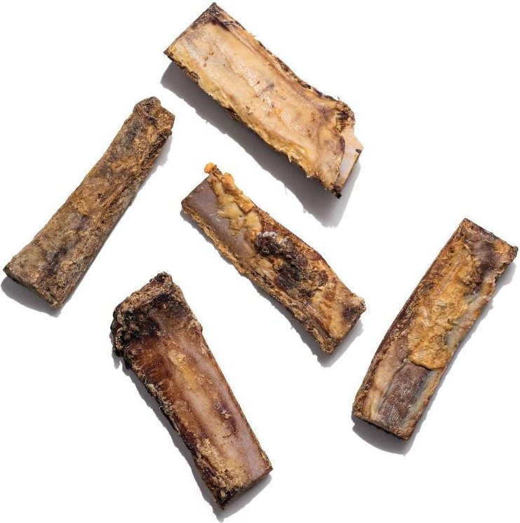 Jack and Pup Beef Rib Bone 6-in Dog Treats， 5 count