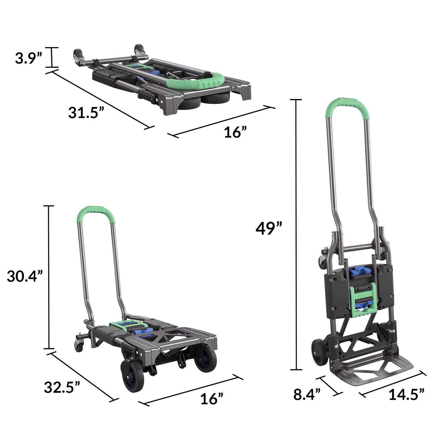 Cosco 2-Step Collapsible Convertible Hand Truck 300 lb