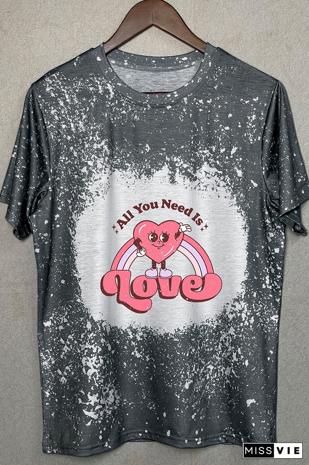 All You Need is Love Valentines Graphic Tee Wholesale