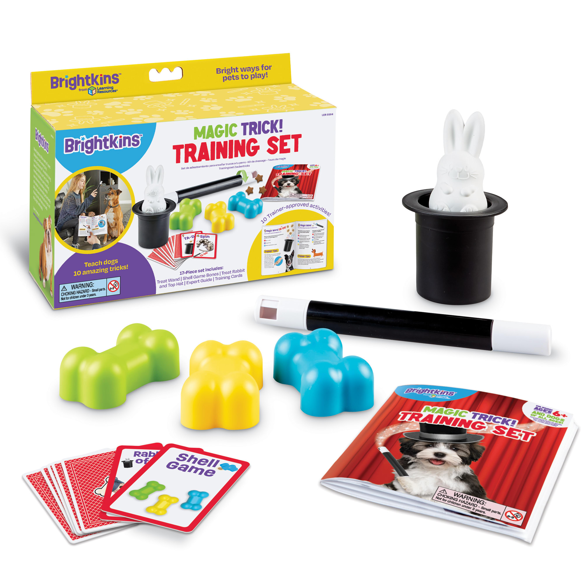 Brightkins Magic Trick Training Dog Toy Set， Medium