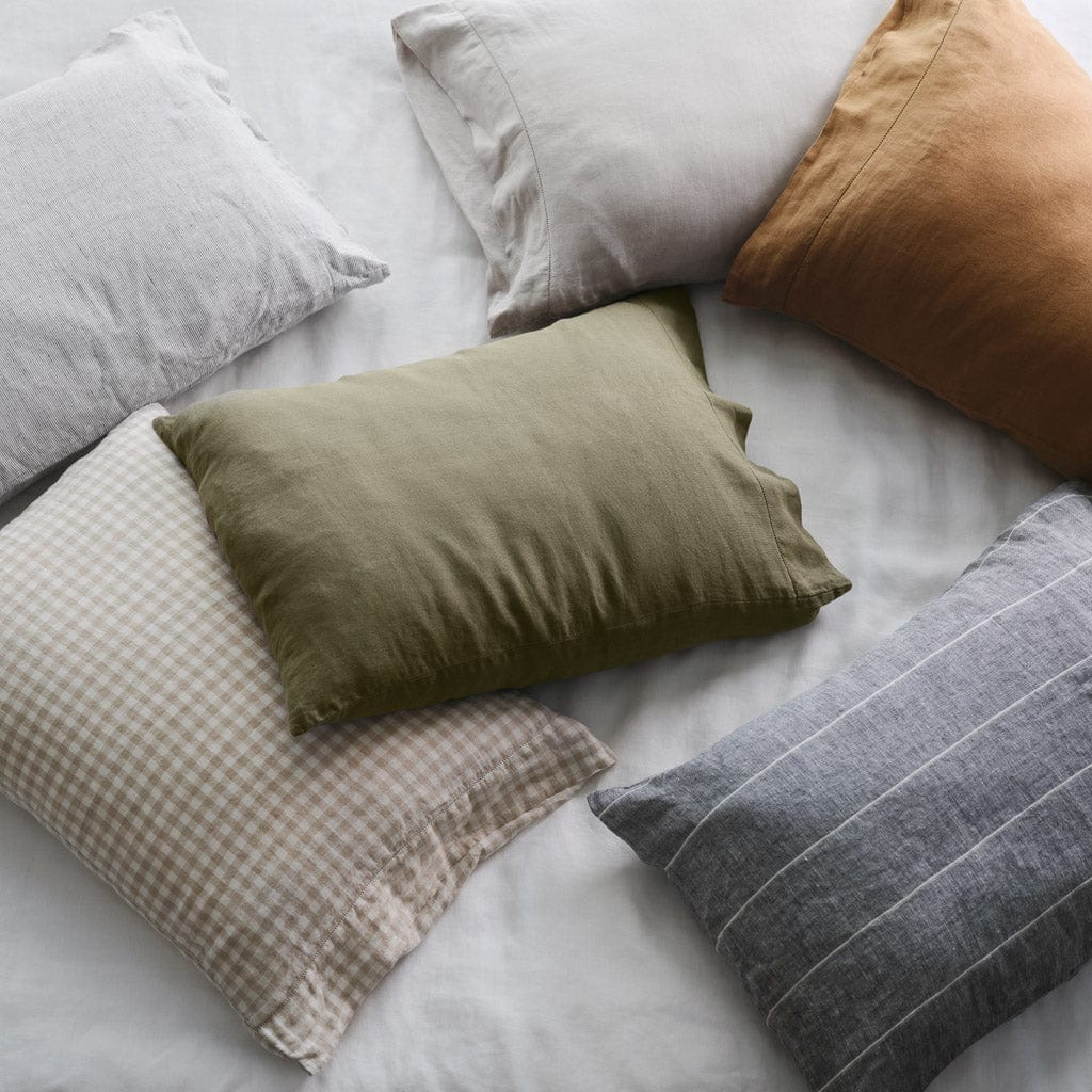 Stonewashed Linen Pillowcases