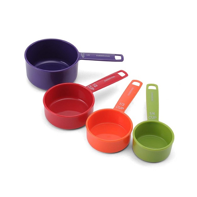 Farberware Color Measuring Cup Set With Easy Read Standard Measurements Multicolored