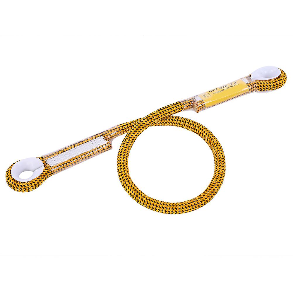 60/120/150cm Outdoor Survival Climbing Safety Rope With Ring Bearing(yellow 60cm)