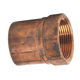 Everbilt 34 in. Copper Pressure Cup x FPT Female Adapter Fitting W 01246H