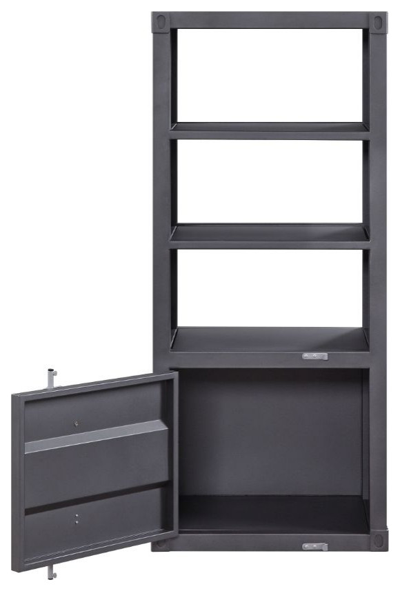 Acme Cargo Side Pier Left Gunmetal   Industrial   Entertainment Centers And Tv Stands   by AMOC  Houzz