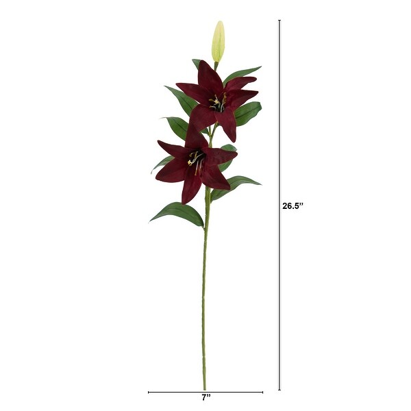 26.5 Lily Artificial Flower (Set of 12)