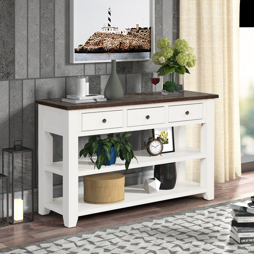 Console Table with 3 Drawers