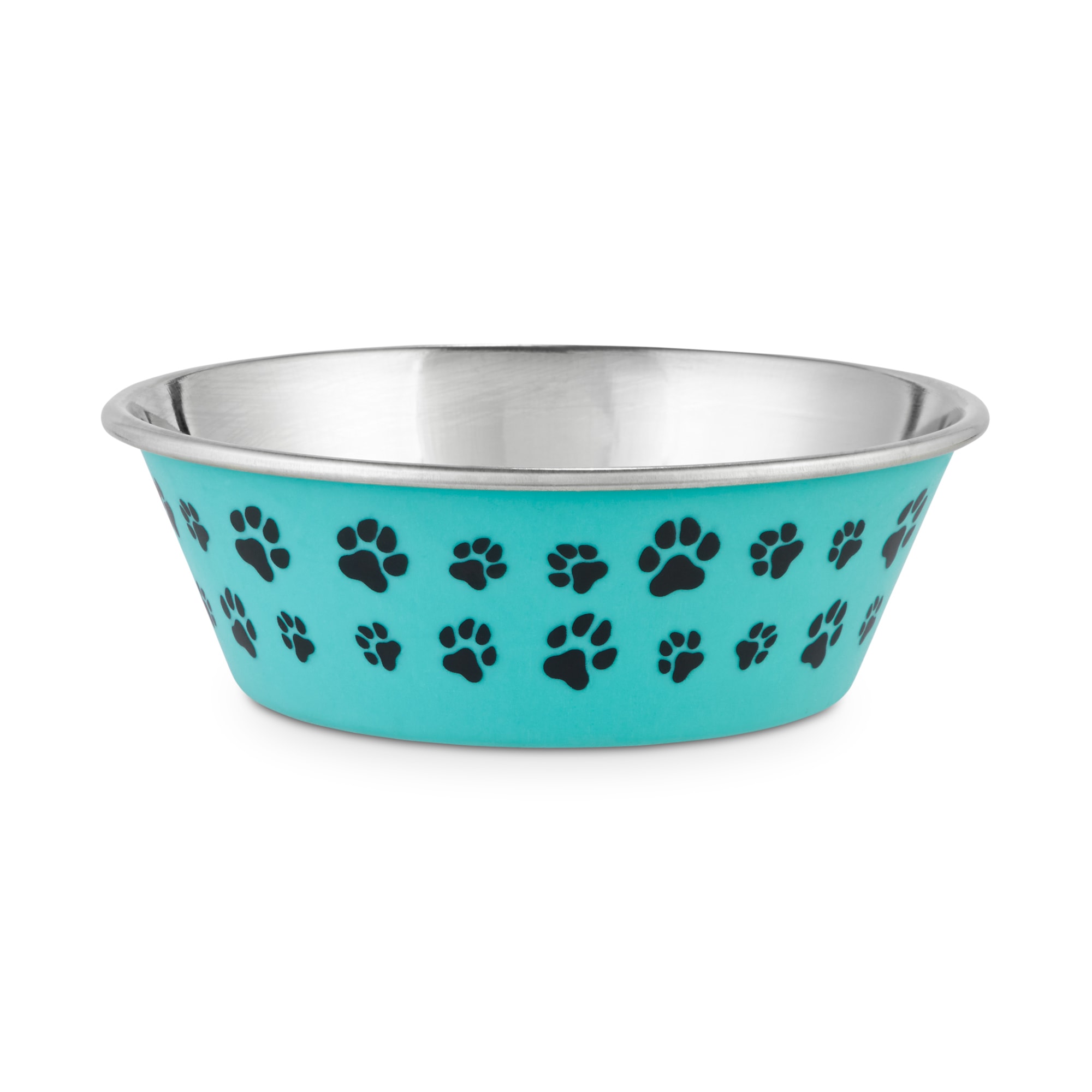 Harmony Aqua Paws Skid-Resistant Stainless Steel Dog Bowl， 2 Cups