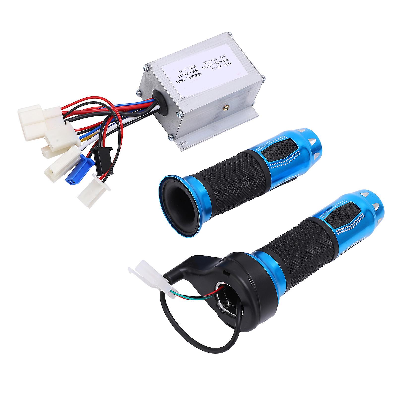 24v 250w Electric Bicycle Controller Kit Blue Crystal Twist Throttle Accelerator