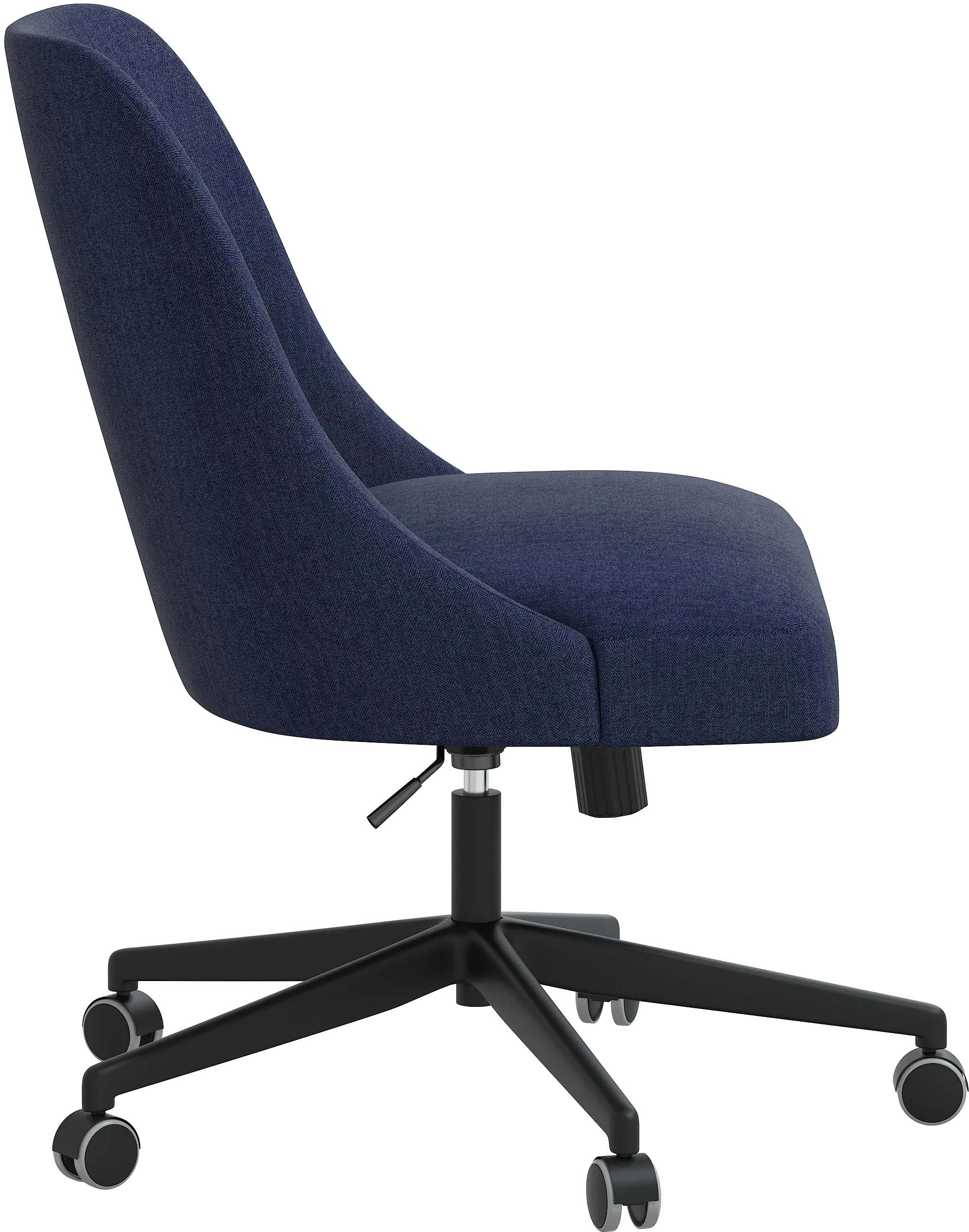 Spencer Dark Blue Office Chair - Skyline Furniture