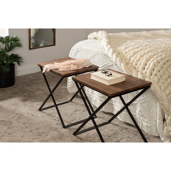 Kate and Laurel Laraway Folding Side Table