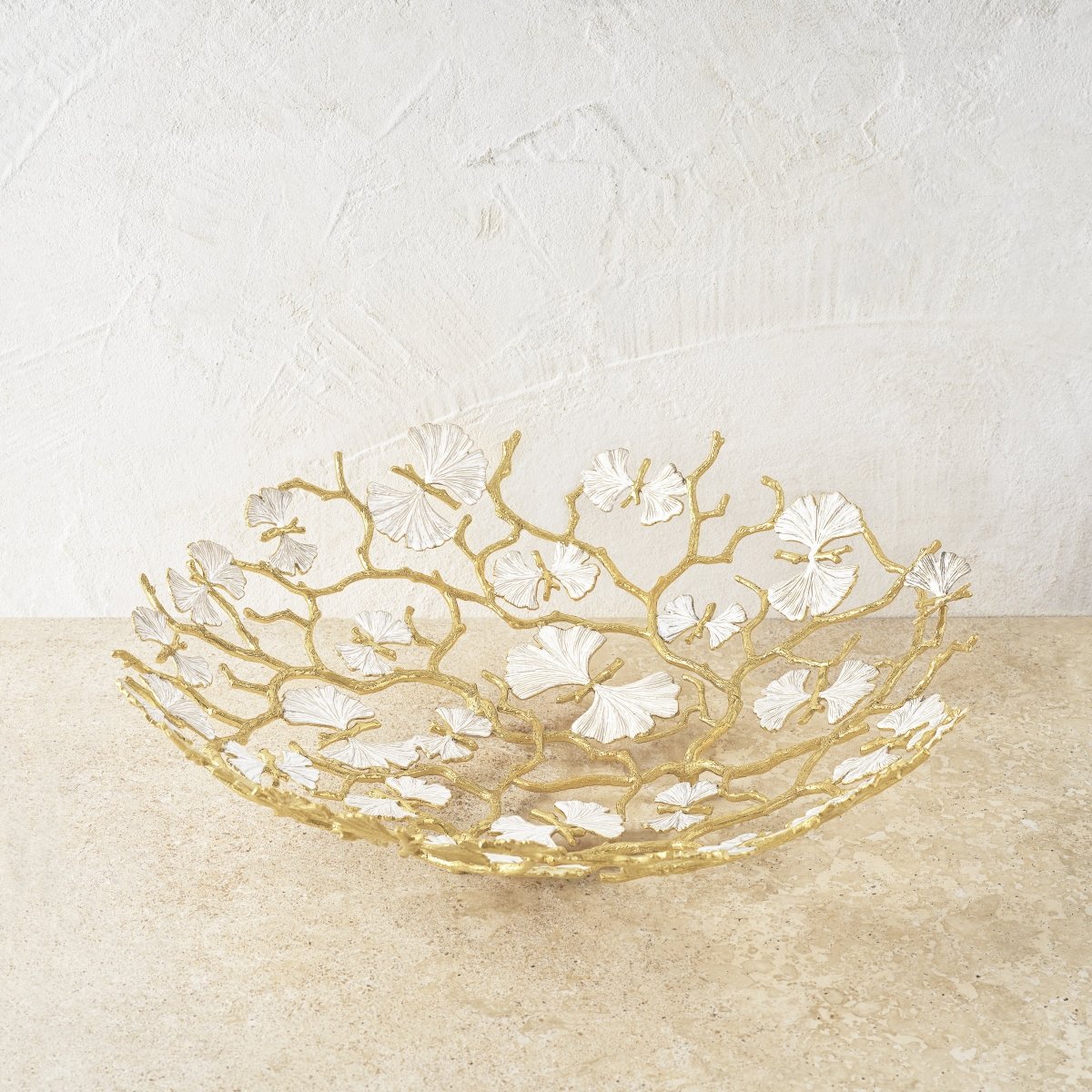 Butterfly Ginkgo Gold Centerpiece Platter