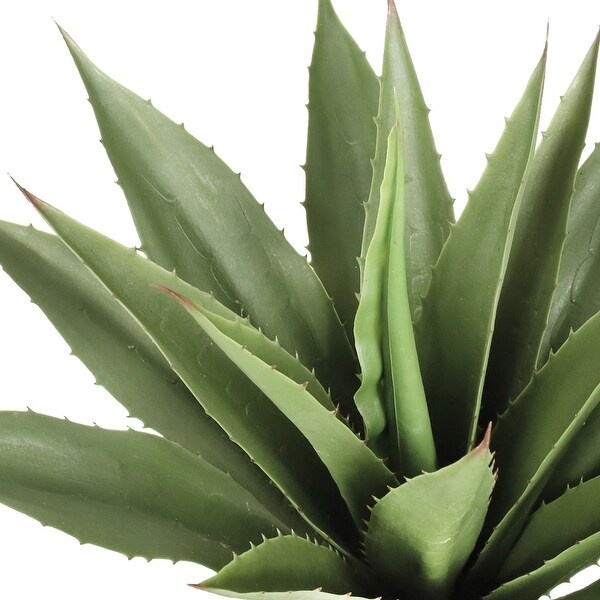 20in Artificial Agave Succulent Plant in Black Pot