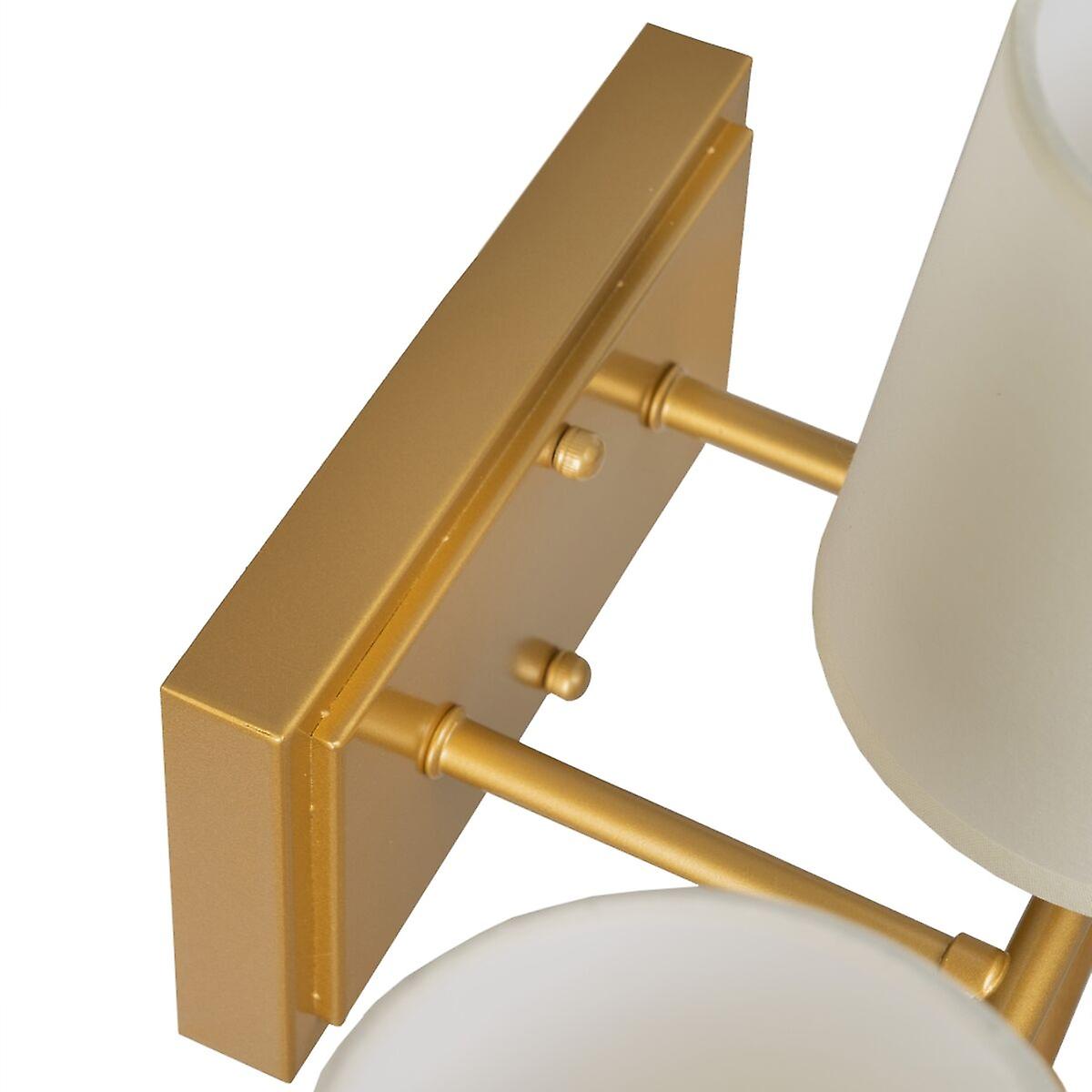 Wall Lamp 58 x 20 x 31，5 cm Synthetic Fabric Golden Metal Modern